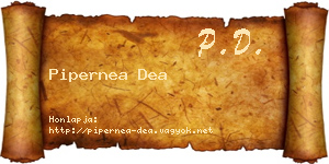 Pipernea Dea névjegykártya